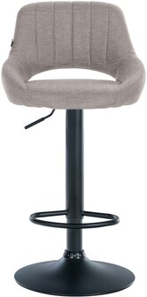 2-delige set barkrukken Melit stof B, Grijs