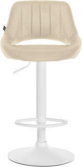2-delige set barkrukken Melit kunstleer W, Creme