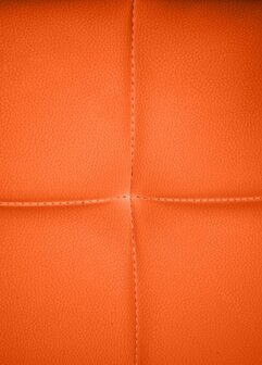Bezoekersstoel Cinidi B Kunstleer, Oranje