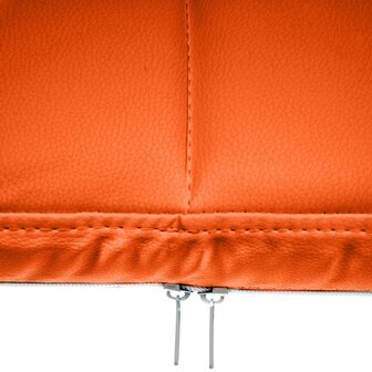 Bezoekersstoel Cinidi B Kunstleer, Oranje