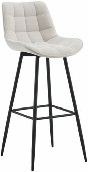 Barkruk Dortfard Stof, Creme