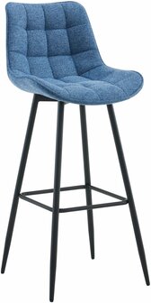 Barkruk Dortfard Stof, Blauw