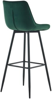 Barkruk Dortfard Fluweel, Groen