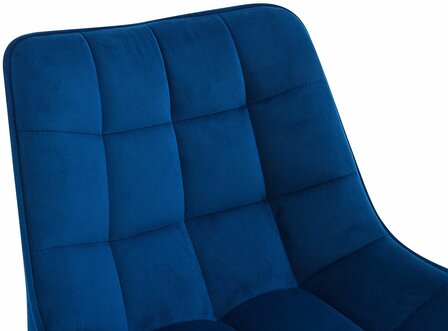 Barkruk Dortfard Fluweel, Blauw