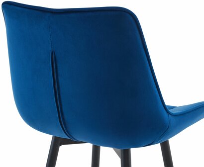 Barkruk Dortfard Fluweel, Blauw