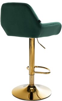 Barkruk Braga Goud Fluweel, Groen