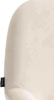 2-delige set barkrukken Braga Goud Fluweel, Creme