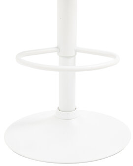 2-delige set barkrukken Brigi fluweel wit, Blauw