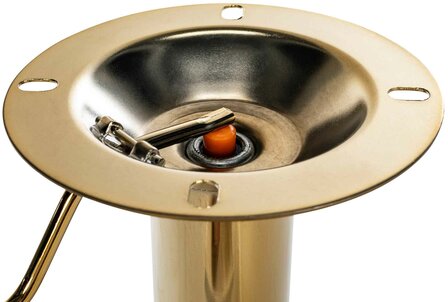 2-delige set barkrukken Braga Goud Fluweel, Blauw