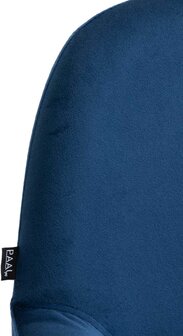 2-delige set barkrukken Braga Goud Fluweel, Blauw