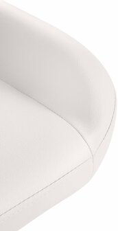 Barstoel Braga Goud Kunstleer, Wit