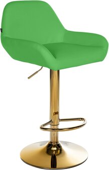 Barstoel Braga Goud Kunstleer, Groen