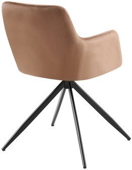 Eetkamerstoel Alemo Fluweel, Bruin