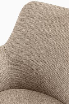 Eetkamerstoel Alemo Stof, Taupe
