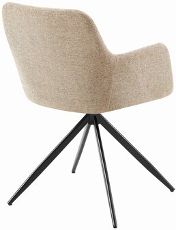 Eetkamerstoel Alemo Stof, Taupe