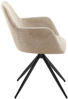 Eetkamerstoel Alemo Stof, Taupe
