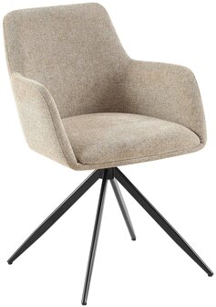 Eetkamerstoel Alemo Stof, Taupe