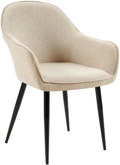 Eetkamerstoel Beiso Stof, Taupe
