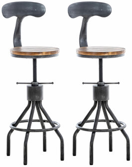 2-delige set barkruk Hinim, 