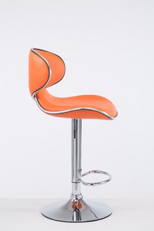 Barstoel Lis Vigis V2 chroom, Oranje