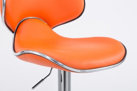 Barstoel Lis Vigis V2 chroom, Oranje