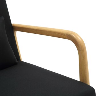 Fauteuil Hebbeng Stof, Zwart