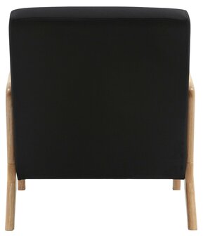 Fauteuil Hebbeng Stof, Zwart