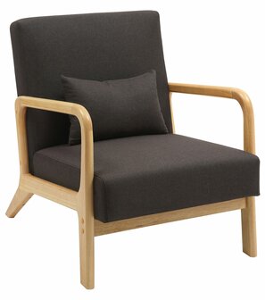 Fauteuil Hebbeng Stof, Bruin