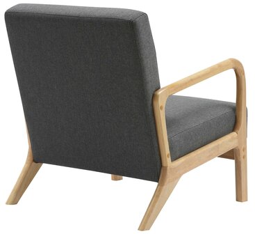Fauteuil Hebbeng Stof, Grijs