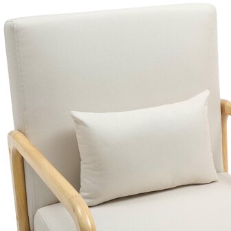 Fauteuil Hebbeng Stof, Creme