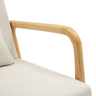 Fauteuil Hebbeng Stof, Creme
