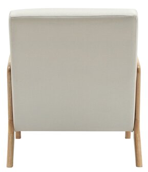 Fauteuil Hebbeng Stof, Creme