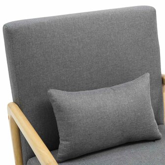Fauteuil Hebbeng Stof, Grijs