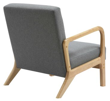 Fauteuil Hebbeng Stof, Grijs