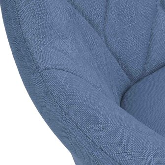 Barstoel Lozia Stof chroom, Blauw