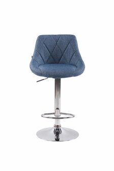 2-delige set barkrukken Lozia Stof C, Blauw