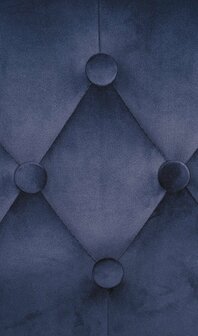 Barkruk Diblun fluweel wit, Blauw