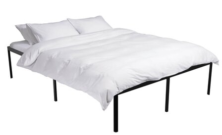 Metalen bed Himlan 200x140x41 cm, Zwart