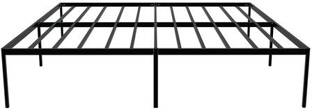 Metalen bed Himlan 200x180x41 cm, Zwart