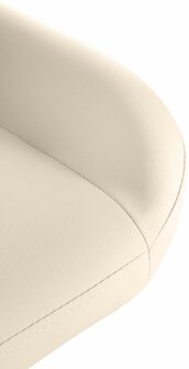 Barstoel Braga Goud Kunstleer, Creme