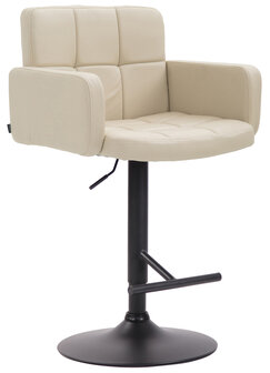 Barkruk Les Engalos zwart, Creme
