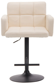 Barkruk Les Engalos zwart, Creme