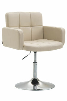 Ligstoel Les Engalos Kunstleer, Creme