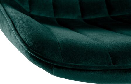 Barkruk Tino Fluweel chroom, Groen