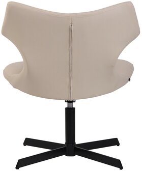 Ligstoel Wallend Kunstleer, Creme
