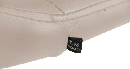 Ligstoel Wallend Kunstleer, Creme