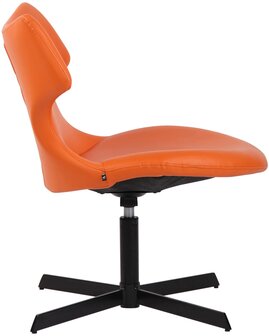 Ligstoel Wallend Kunstleer, Oranje