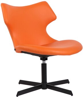 Ligstoel Wallend Kunstleer, Oranje