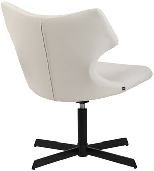 Ligstoel Wallend Kunstleer, Wit