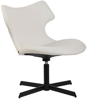 Ligstoel Wallend Kunstleer, Wit